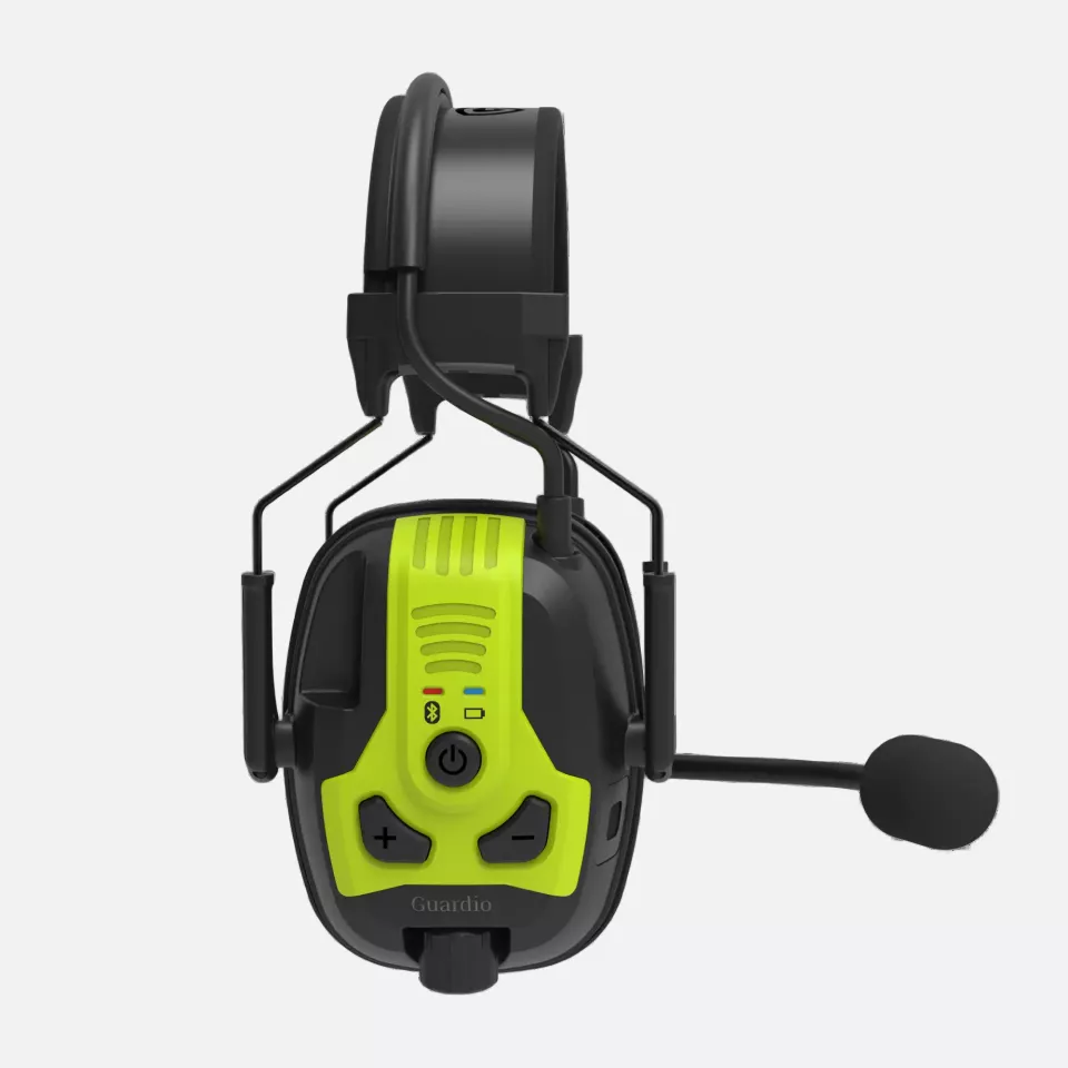 Guardio 1001939914, Freebird BT X Hearing Protection, Black/Fluorescent Yellow, image 2, gallery thumbnail