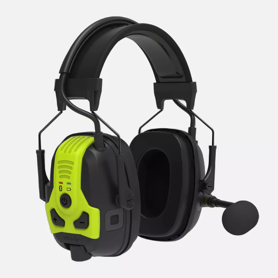 Guardio 1001939914, Freebird BT X Hearing Protection, Black/Fluorescent Yellow, image 1, gallery thumbnail