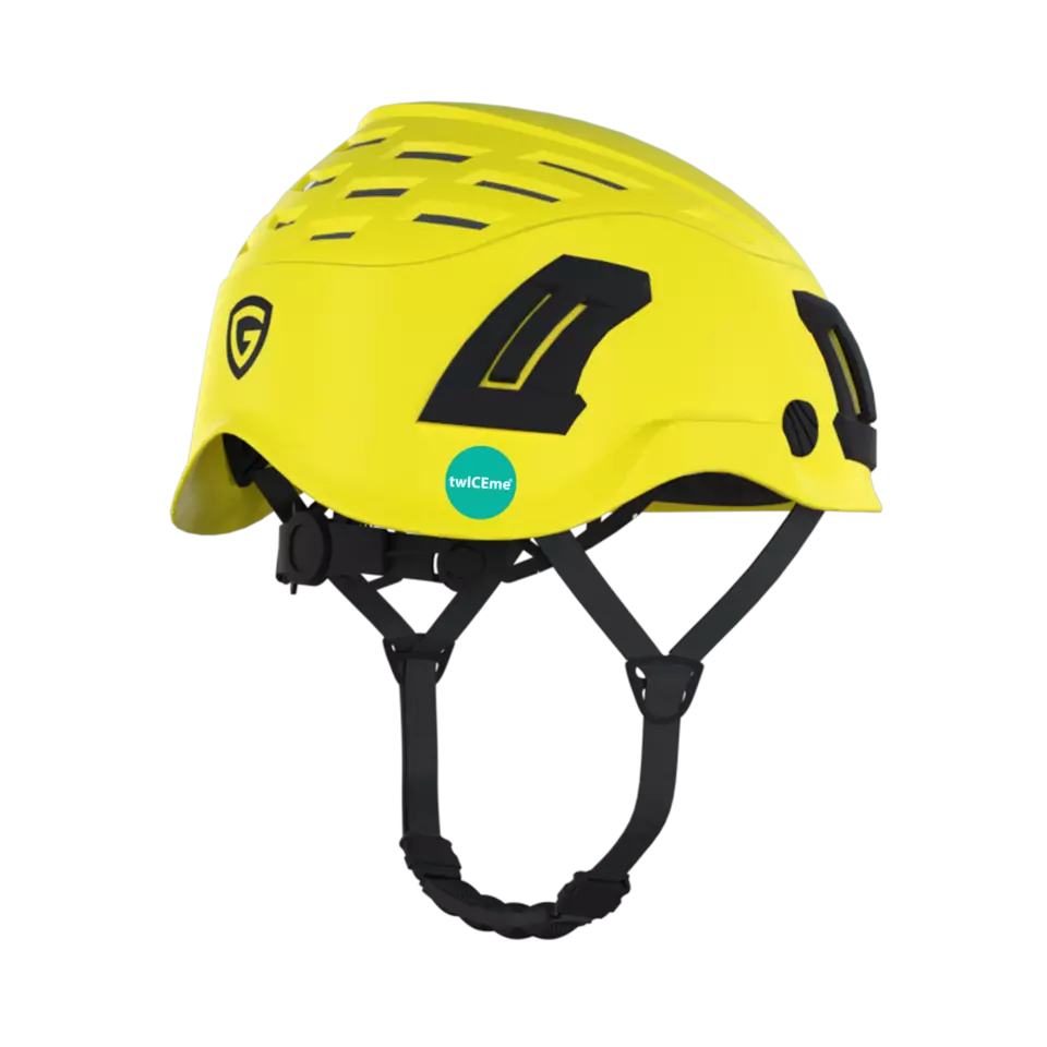 Guardio 1001673707, Armet Fluorescent Safety Helmet, Yellow, image 3, gallery thumbnail