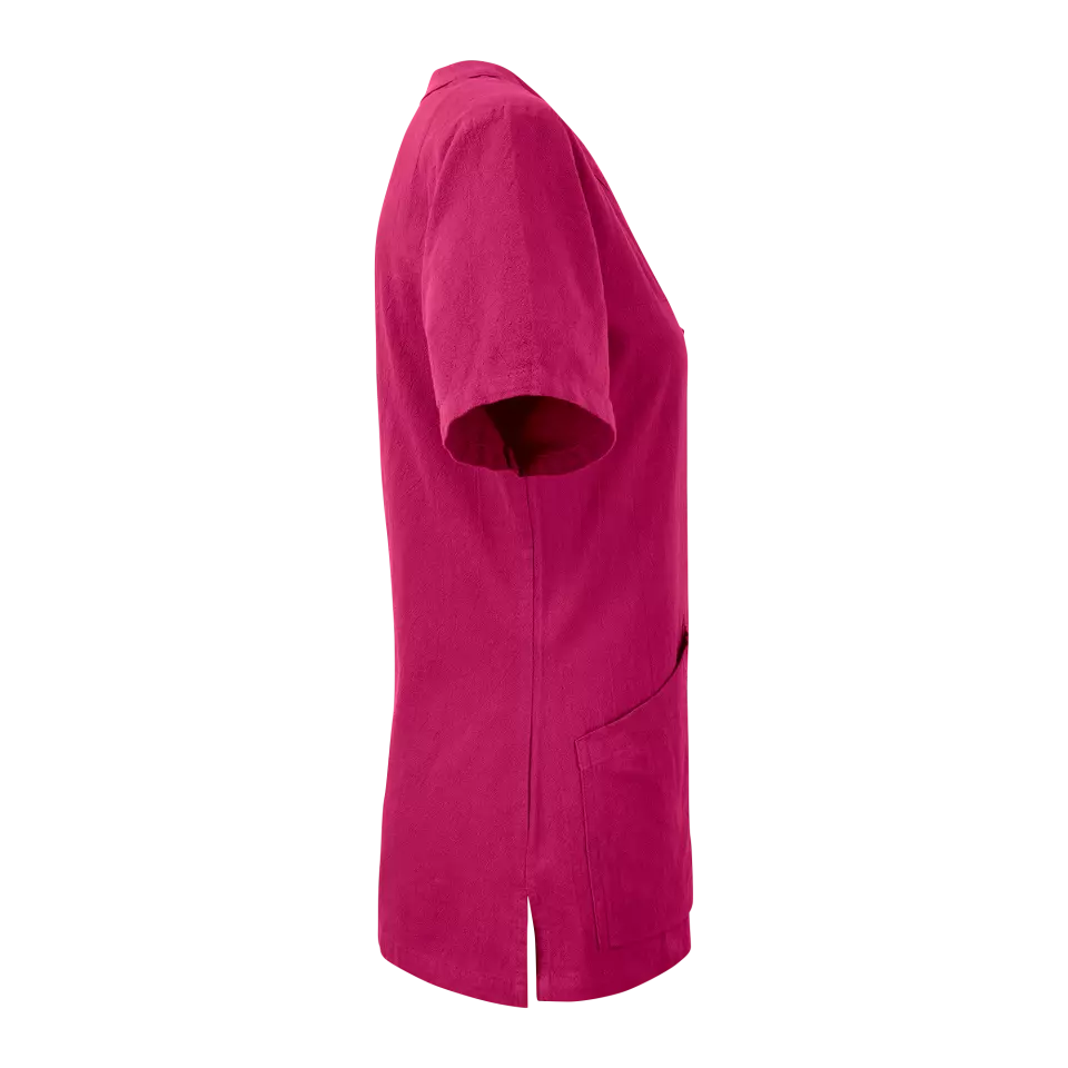 South West 1000426619, Carin Work Blouse Short Sleeve, Fuchsia, image 3, gallery thumbnail