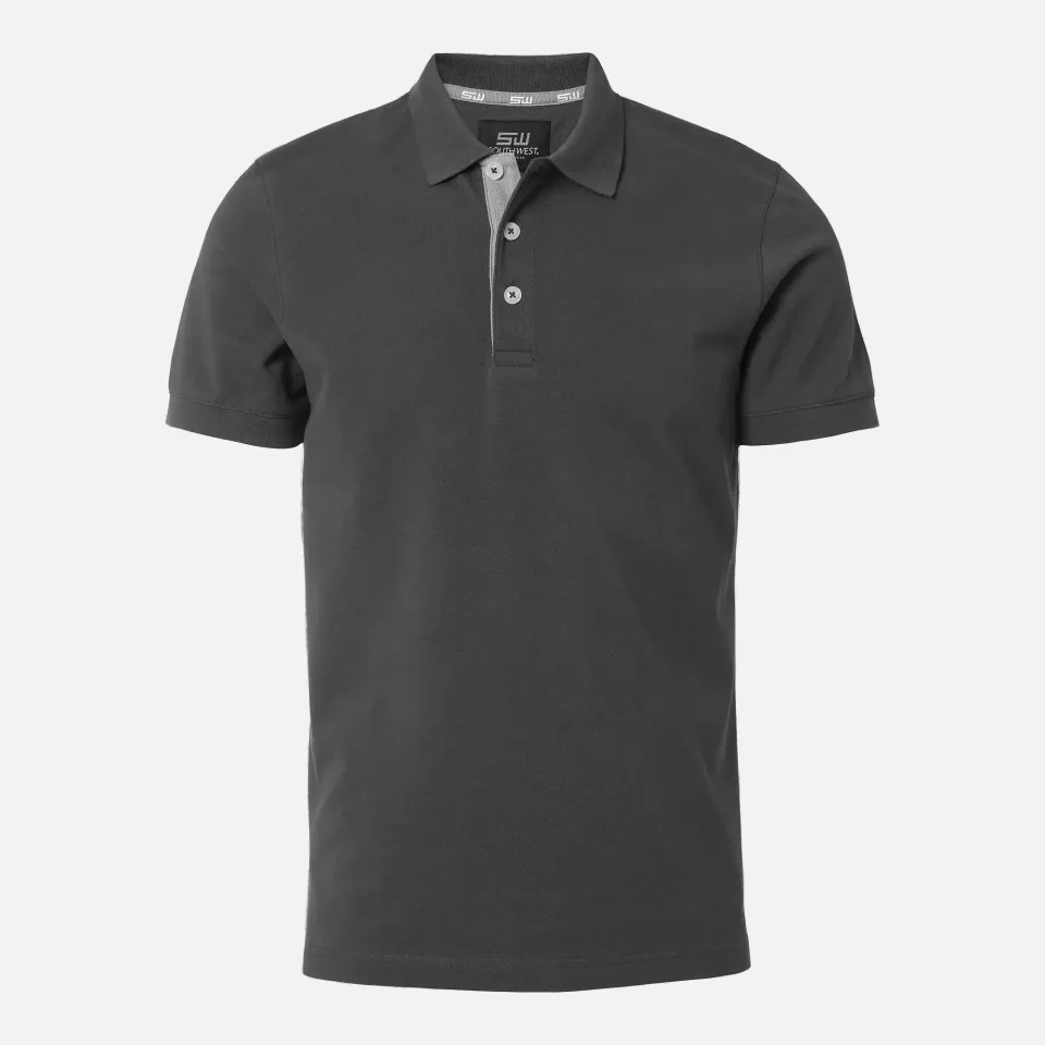 South West 1000207025, Morris Polo Shirt, Graphite, image 1, gallery thumbnail