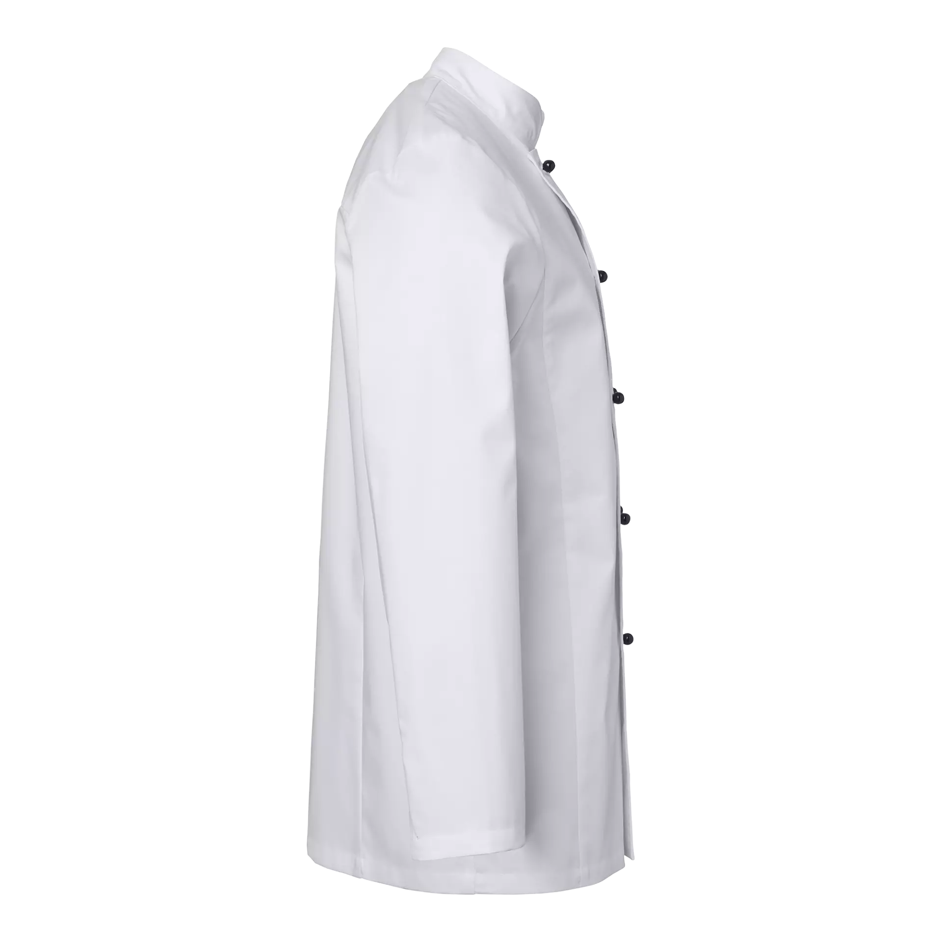 South West 1001774101, Elton Chefs Coat Long Sleeve, White, image 3