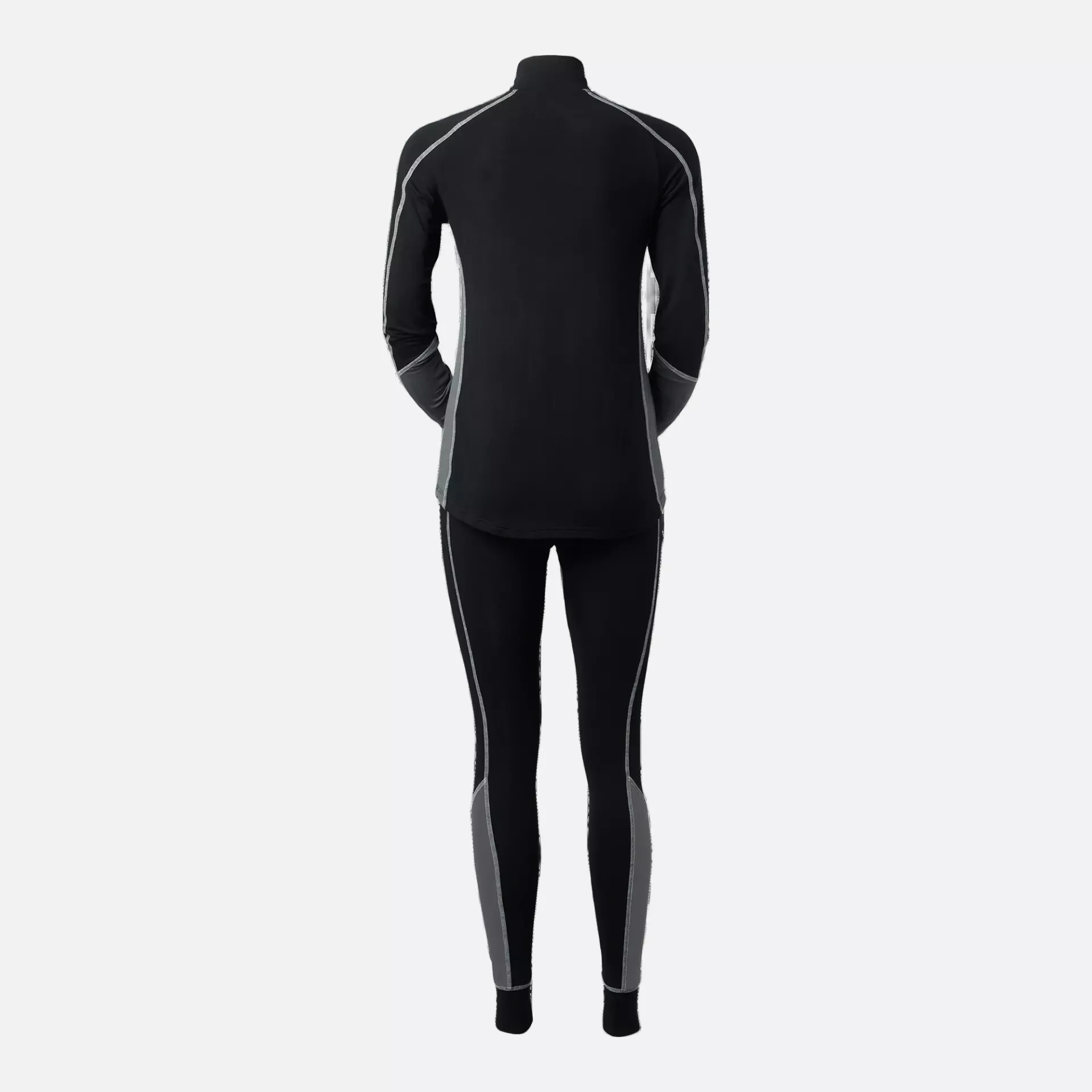 South West 1000400001, Whitney Underwear Set Zip-Neck, Black, image 2