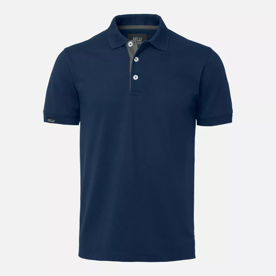 South West 1000213954, Weston Herren-Poloshirt, Marine/Grau, image 1, gallery thumbnail