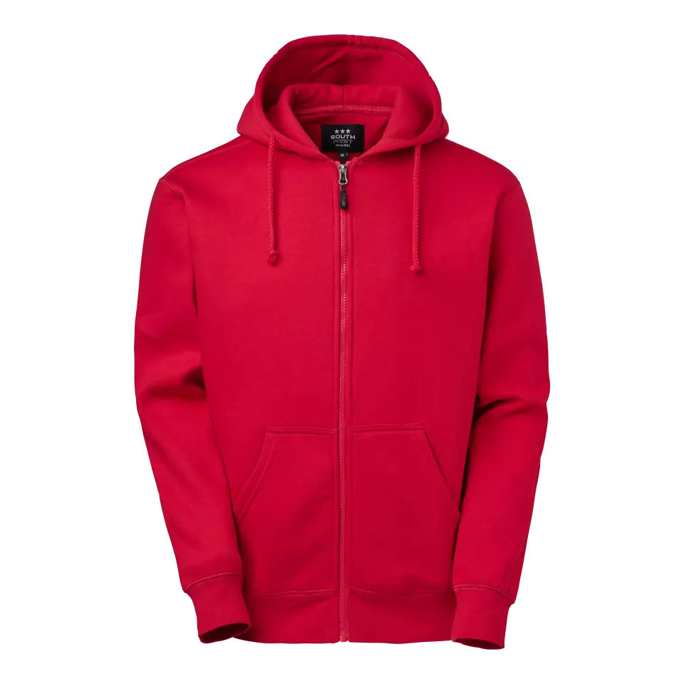South West 1000221607, Parry Full-Zip Hooded Sweatshirt, Red, image 1, gallery thumbnail