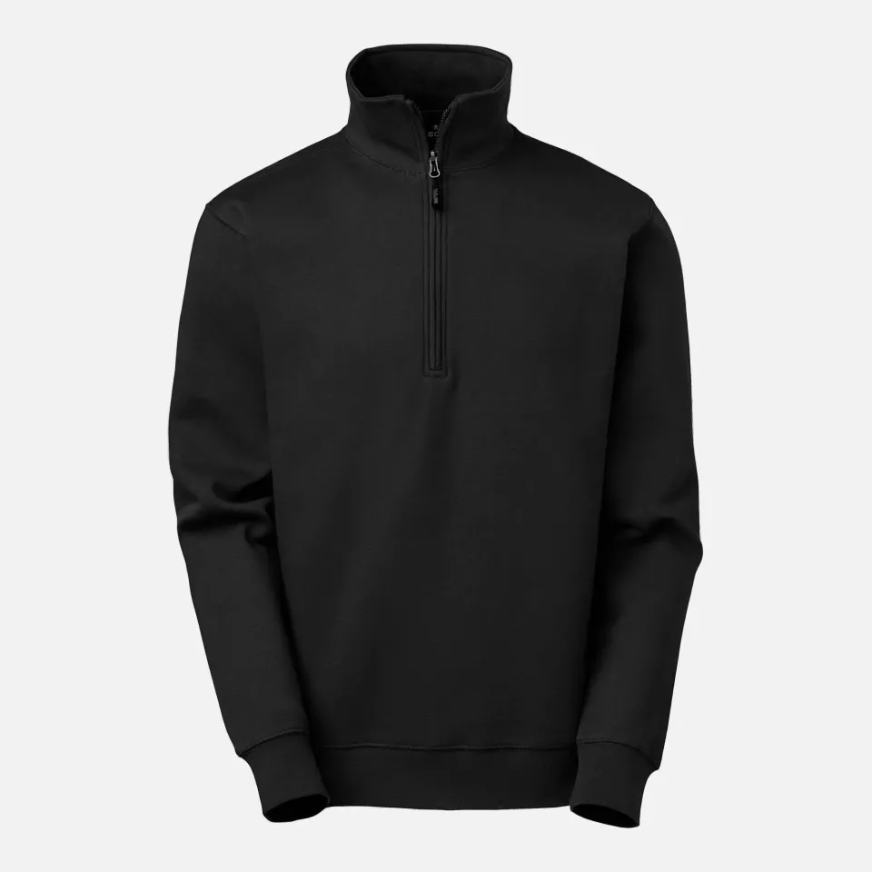 South West 1000223001, Stewart Half-Zip Sweatshirt, Black, image 1, gallery thumbnail