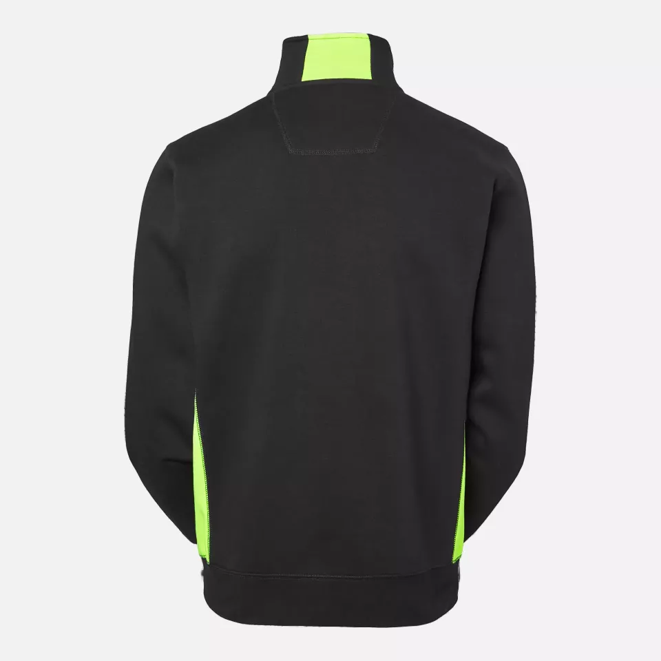 South West 1000230912, Webber Sweat Jacket, Black/Yellow, image 2, gallery thumbnail