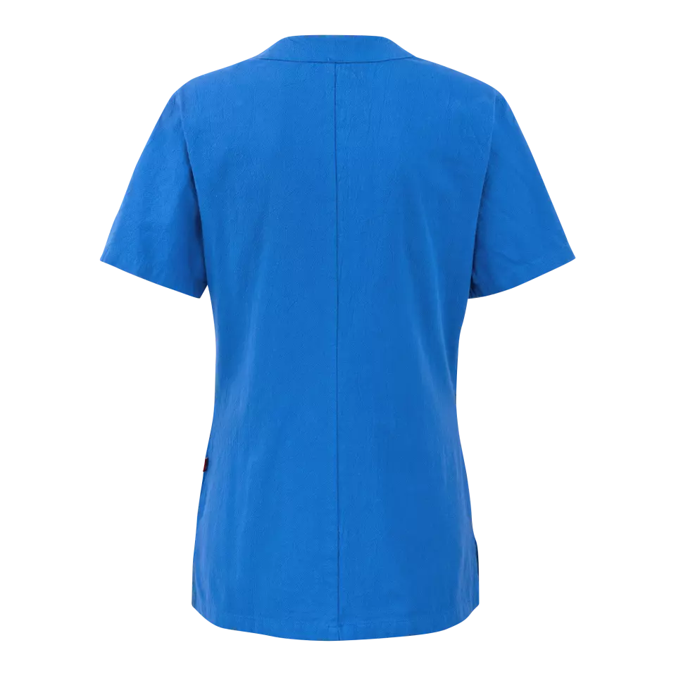 South West 1000426412, Carin Arbeitsbluse Kurzarm, Hellroyalblau, image 2, gallery thumbnail