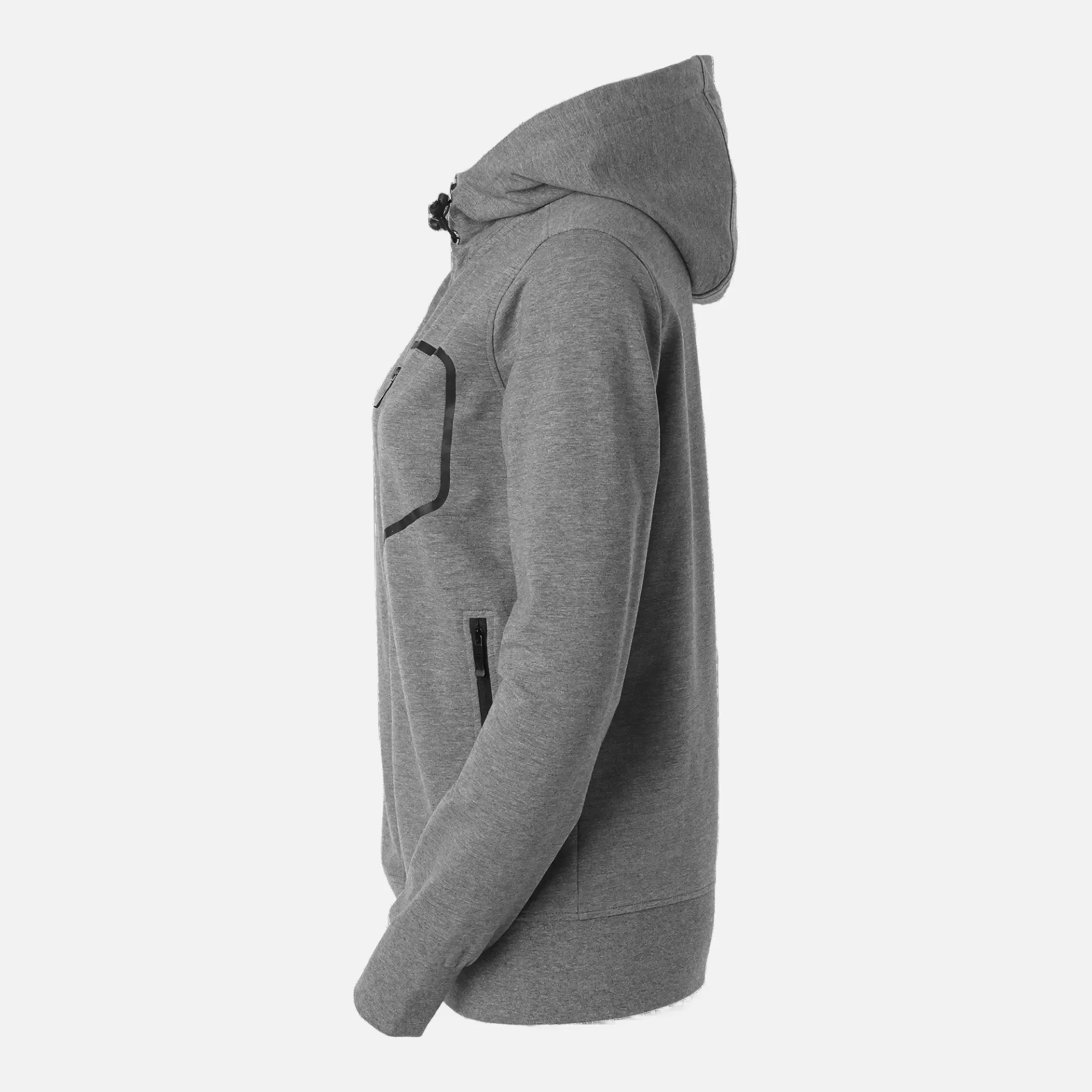 South West 1000238041, Mia Women's Sweat Jacket, Grey Melange, image 4