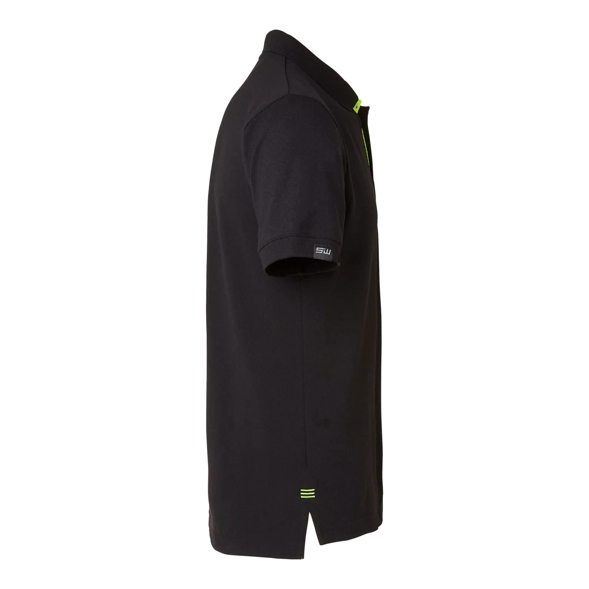 South West 1000213912, Weston Herren-Poloshirt, Schwarz/Gelb, image 3