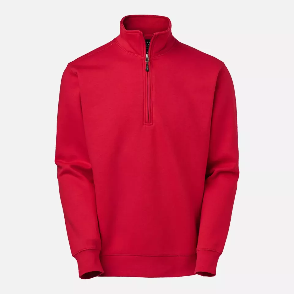 South West 1000223607, Stewart Half-Zip Sweatshirt, Red, image 1, gallery thumbnail