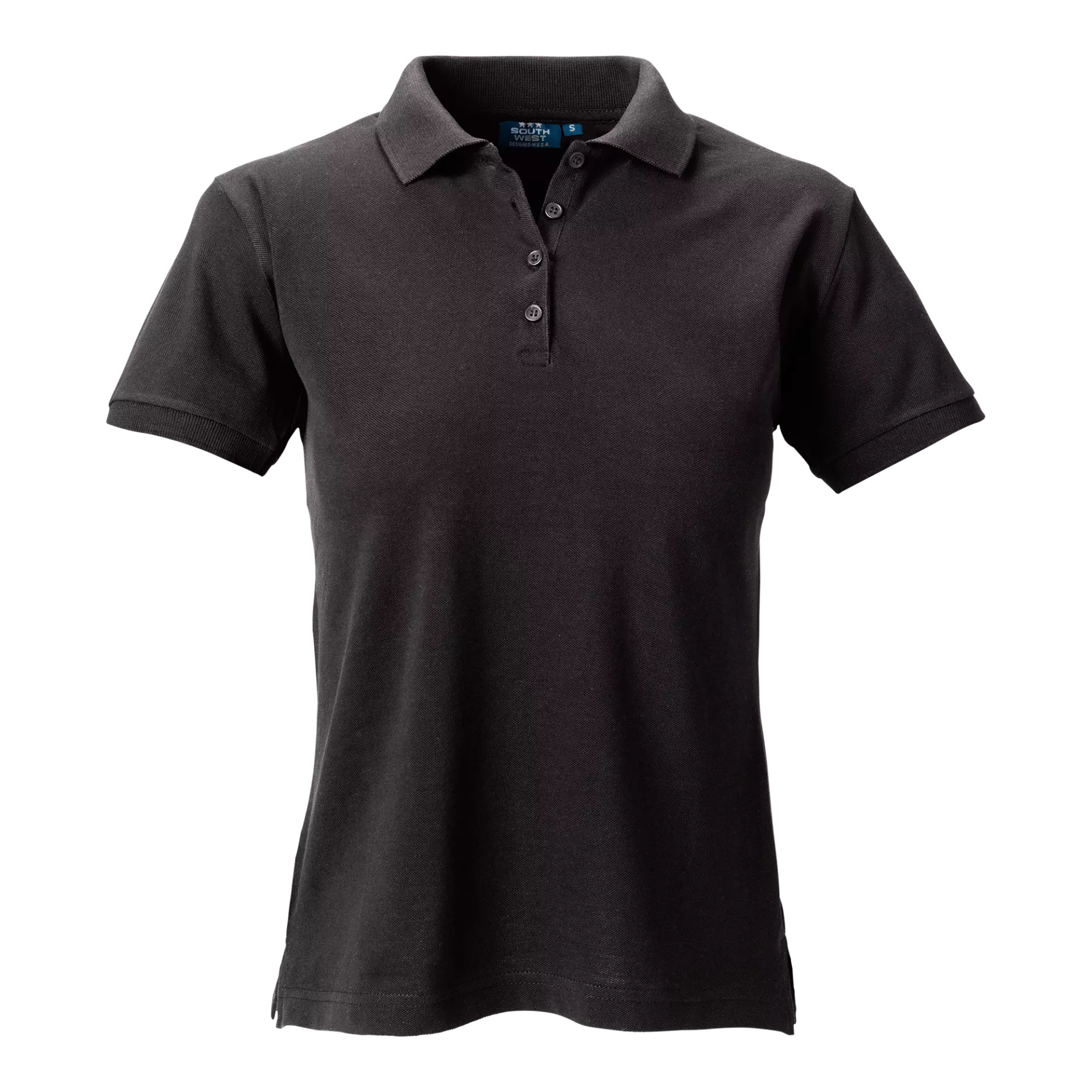 South West 1000206001, Coronita Women's Polo Shirt, Black, image 1