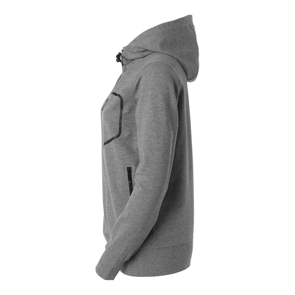 South West 1000238041, Mia Women's Sweat Jacket, Grey Melange, image 4, gallery thumbnail