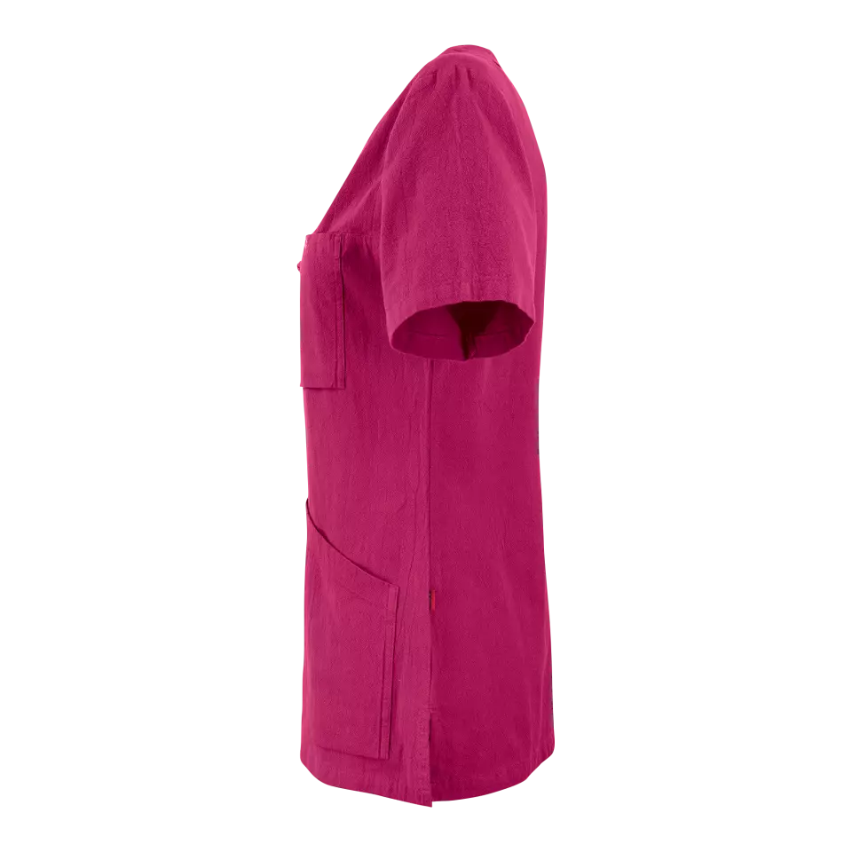 South West 1000426619, Carin Work Blouse Short Sleeve, Fuchsia, image 4, gallery thumbnail