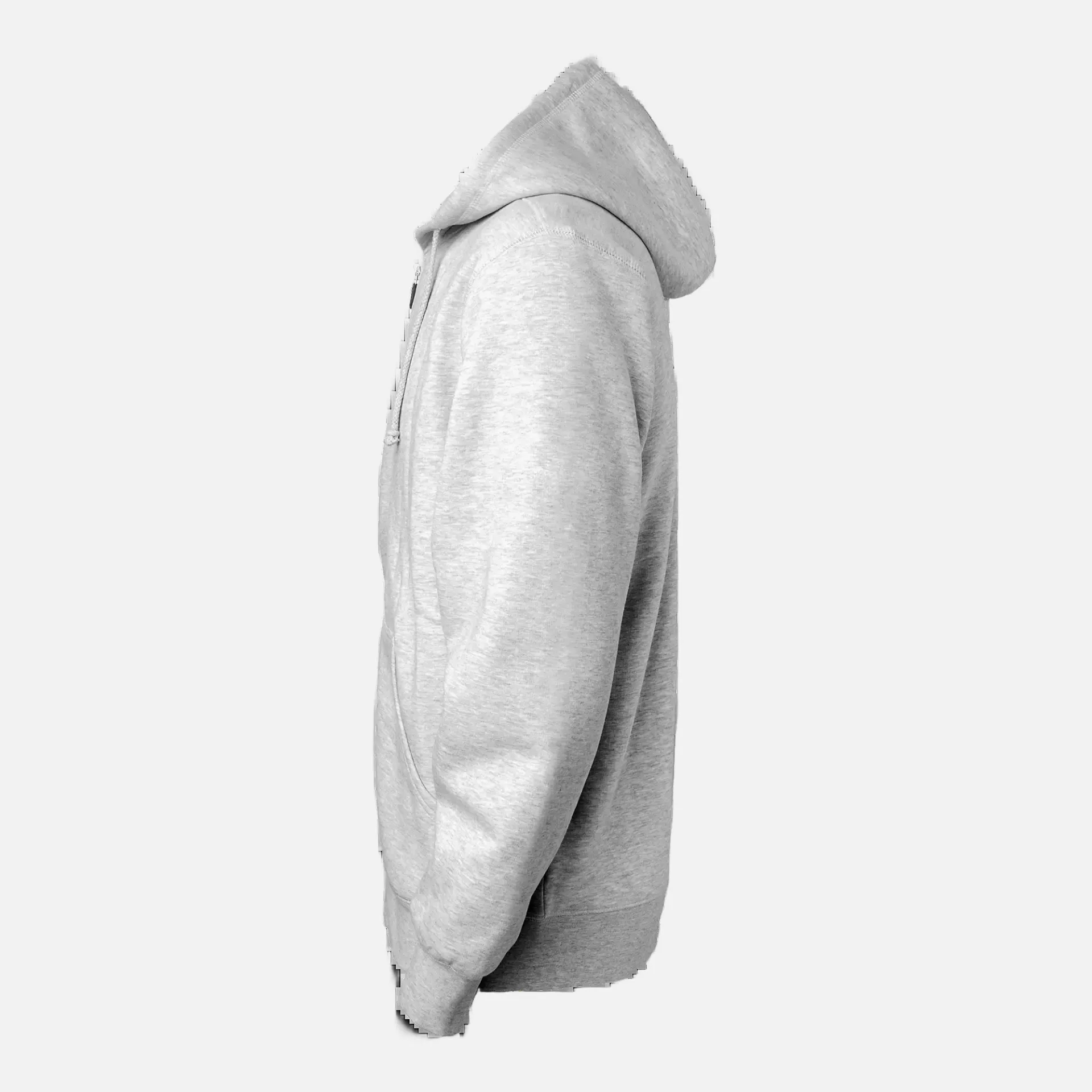 South West 1000221041, Parry Full-Zip Hooded Sweatshirt, Grey Melange, image 4