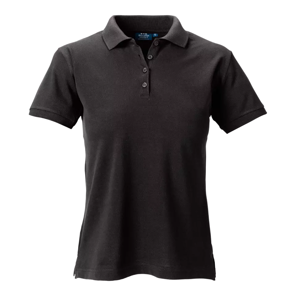 South West 1000206001, Coronita Women's Polo Shirt, Black, image 1, gallery thumbnail