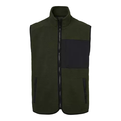 1000334303, South West Seth Fleeceweste, Dunkeloliv