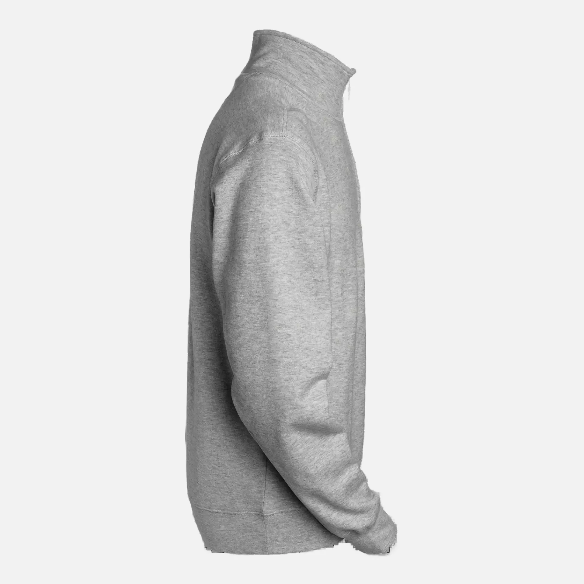 South West 1000223041, Stewart Work Sweatshirt Half-Zip, Grey Melange, image 3
