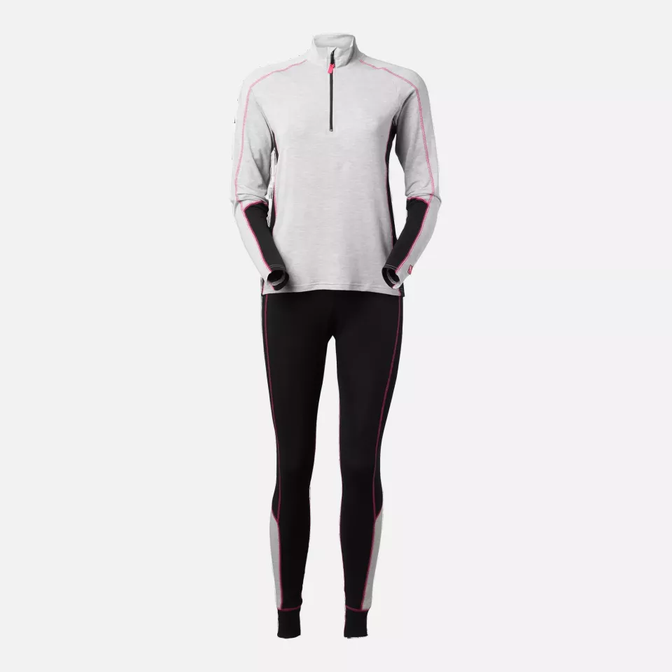 South West 1000400041, Whitney Underwear Set Zip-Neck, Grey Melange, image 1, gallery thumbnail