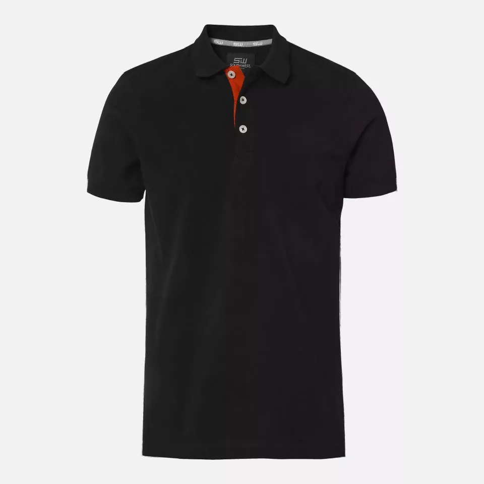South West 1000207001, Morris Polo Shirt, Black, image 1, gallery thumbnail