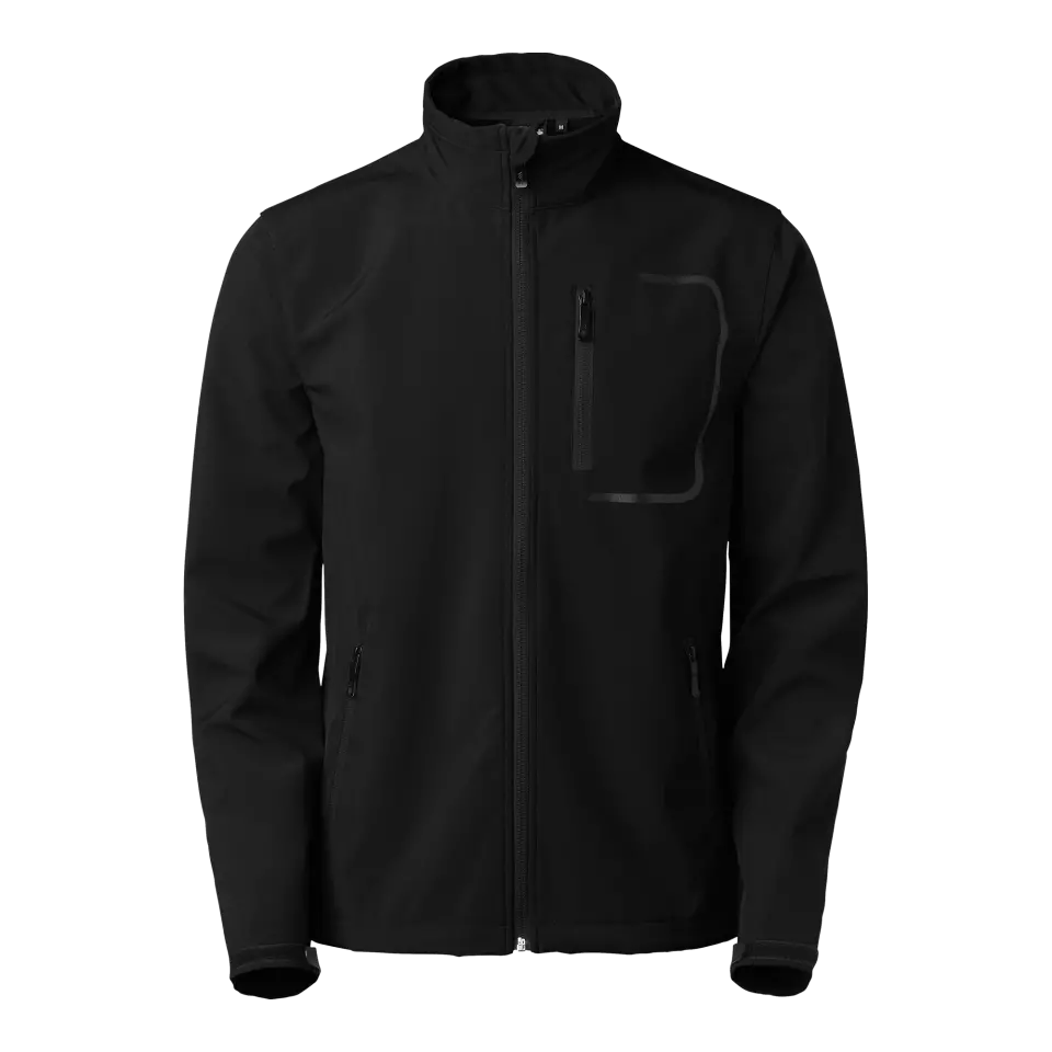 South West 1000353001, Atlantic Softshell Jacket, Black, image 1, gallery thumbnail