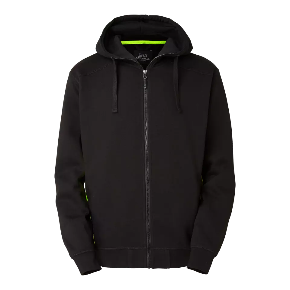 South West 1000231912, Franklin Sweatjacke, Schwarz/Gelb, image 1, gallery thumbnail