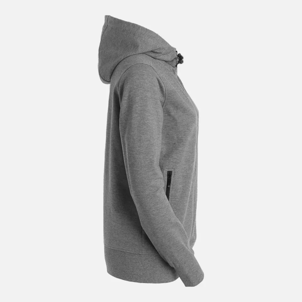 South West 1000238041, Mia Women's Sweat Jacket, Grey Melange, image 3, gallery thumbnail