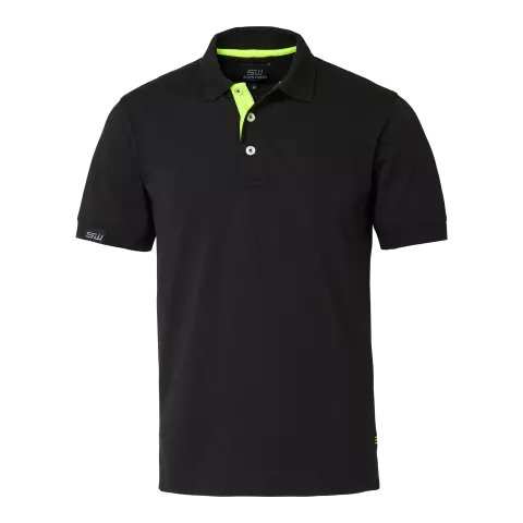 South West Weston Men's Polo Shirt, Black/Yellow
