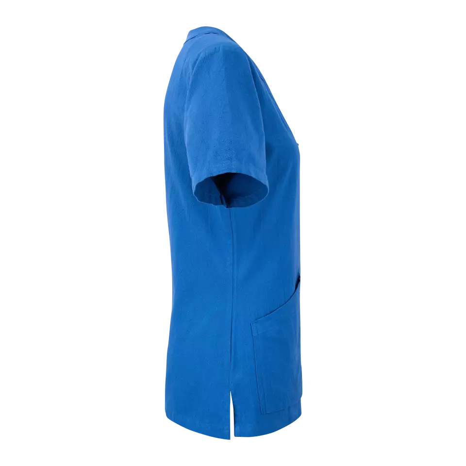 South West 1000426412, Carin Arbeitsbluse Kurzarm, Hellroyalblau, image 3, gallery thumbnail