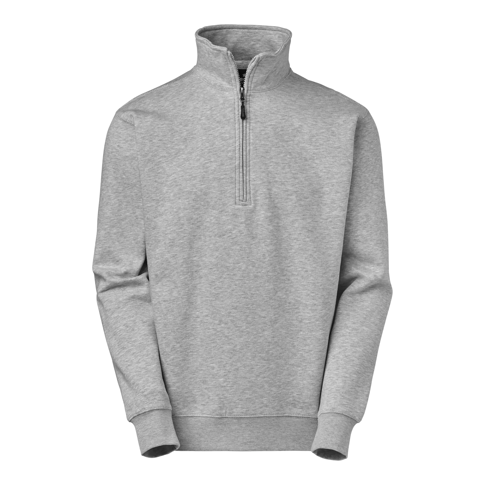 South West 1000223041, Stewart Work Sweatshirt Half-Zip, Grey Melange