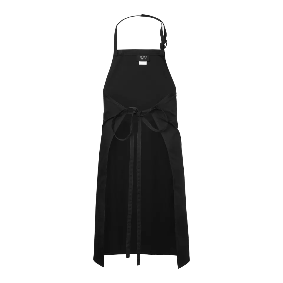 South West 1001770001, Eda Bib Apron, Black, image 2, gallery thumbnail