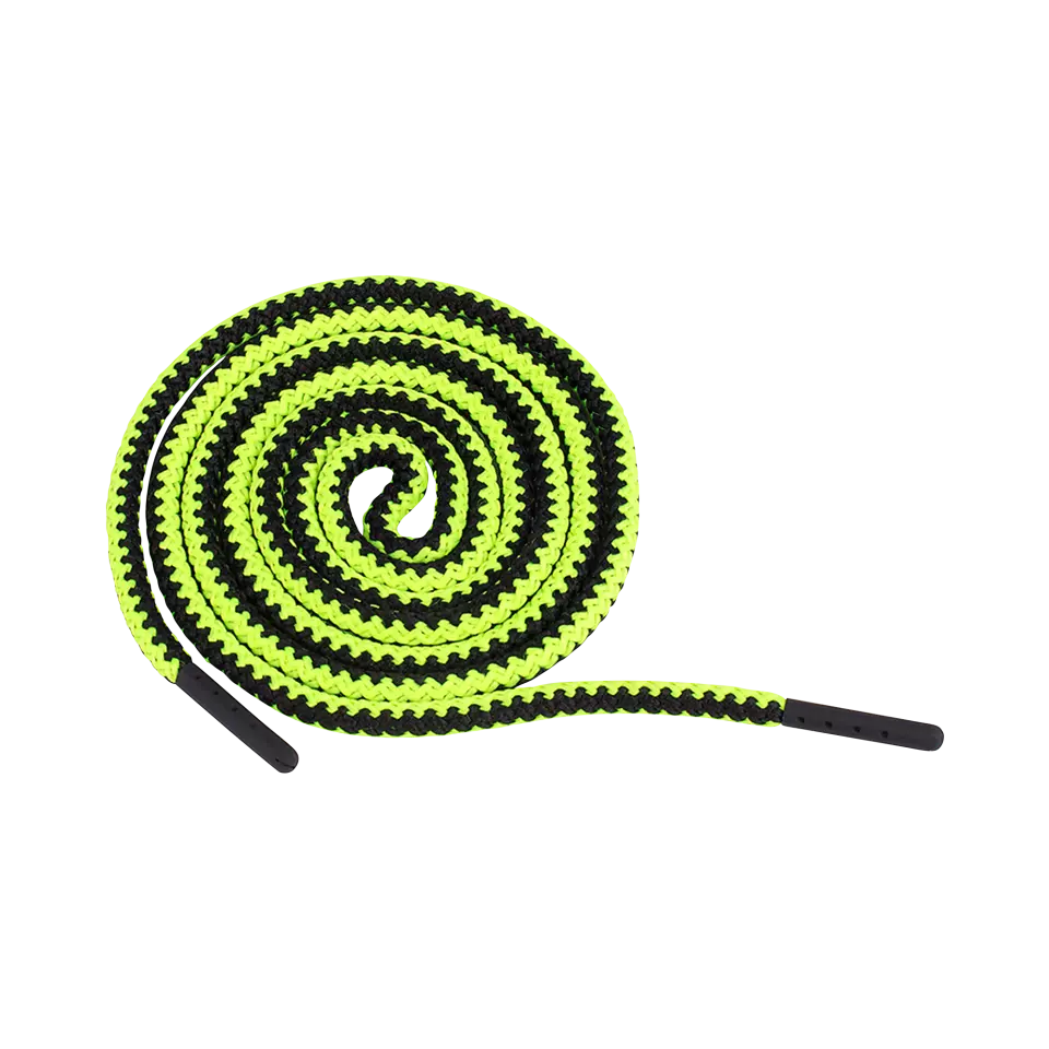 South West 1000956712, Pyöreät nyörikengännauhat, fluoresoiva keltainen/musta, image 1, gallery thumbnail