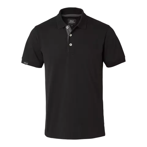 South West Weston Men's Polo Shirt, Black/Grey
