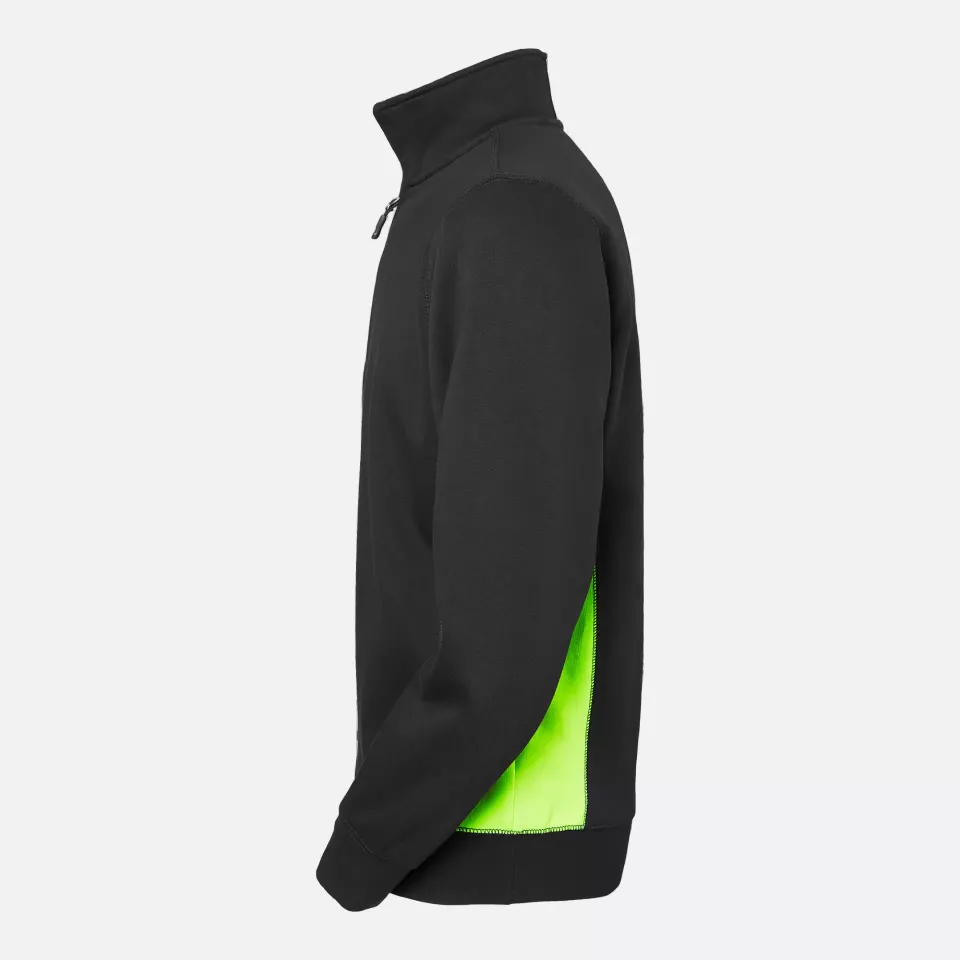 South West 1000230912, Webber Sweat Jacket, Black/Yellow, image 4, gallery thumbnail