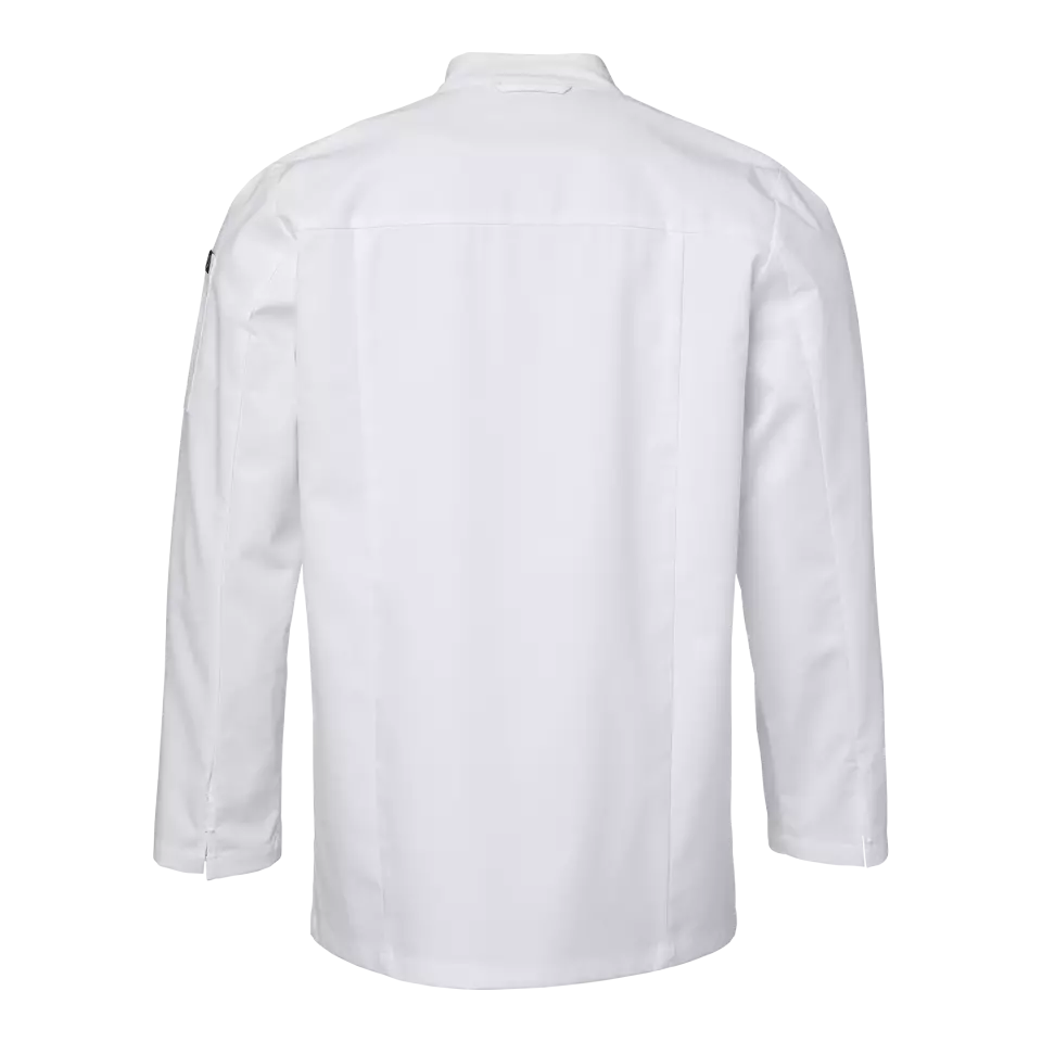 South West 1001774101, Elton Chefs Coat Long Sleeve, White, image 2, gallery thumbnail