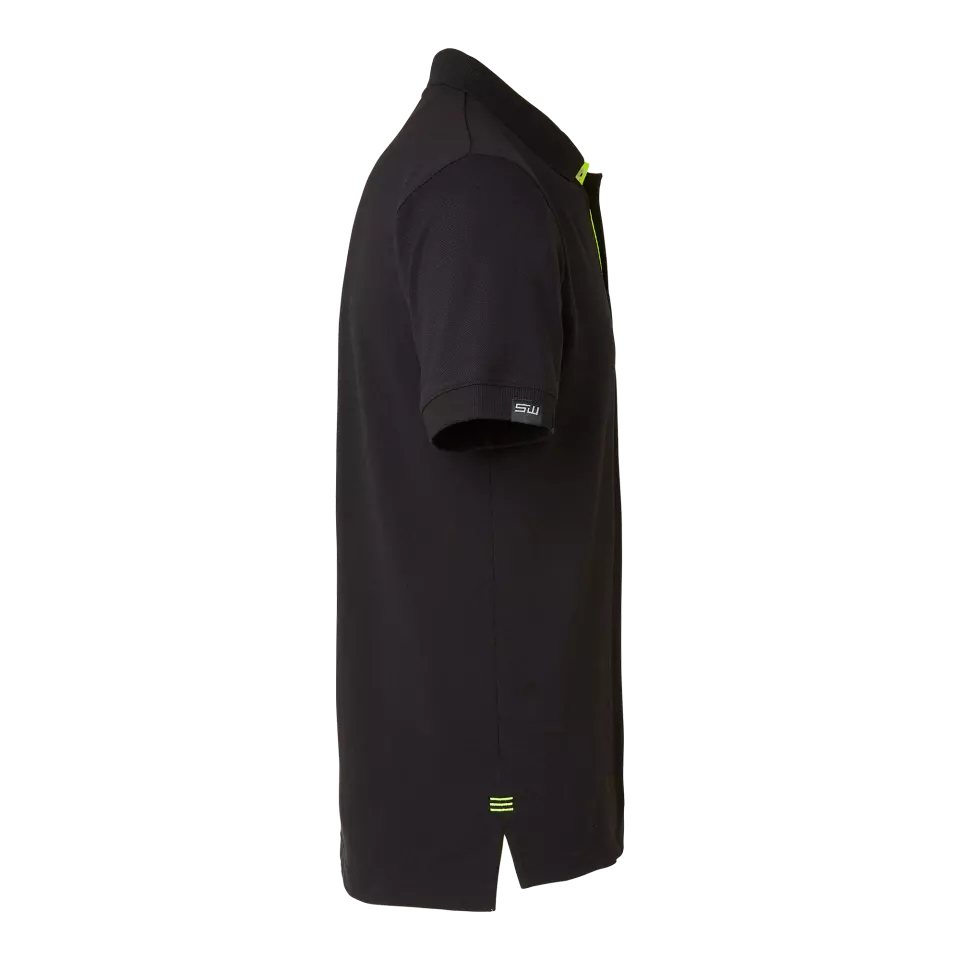 South West 1000213912, Weston Herren-Poloshirt, Schwarz/Gelb, image 3, gallery thumbnail