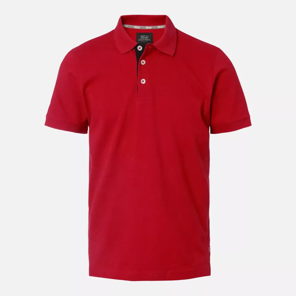 South West 1000207607, Morris Polo Shirt, Red, image 1, gallery thumbnail