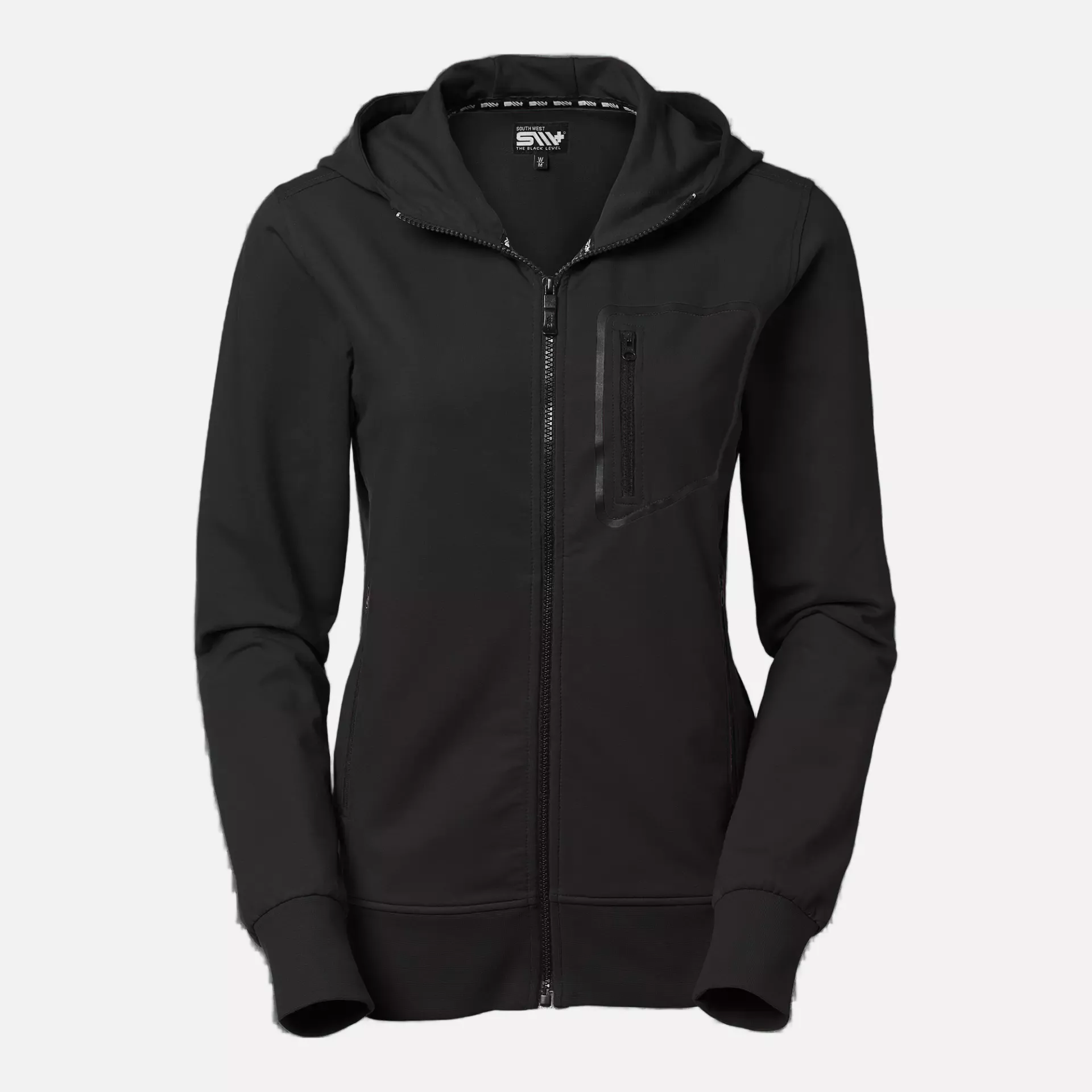 South West 1000238001, Mia Women's Sweat Jacket, Black, image 1