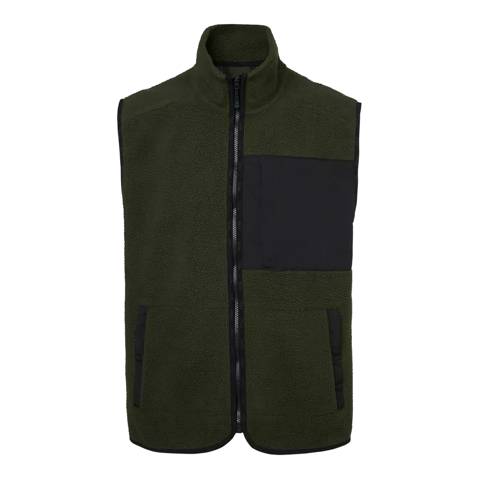 South West 1000334303, Seth Fleece Vest, Dark Olive, image 1, gallery thumbnail