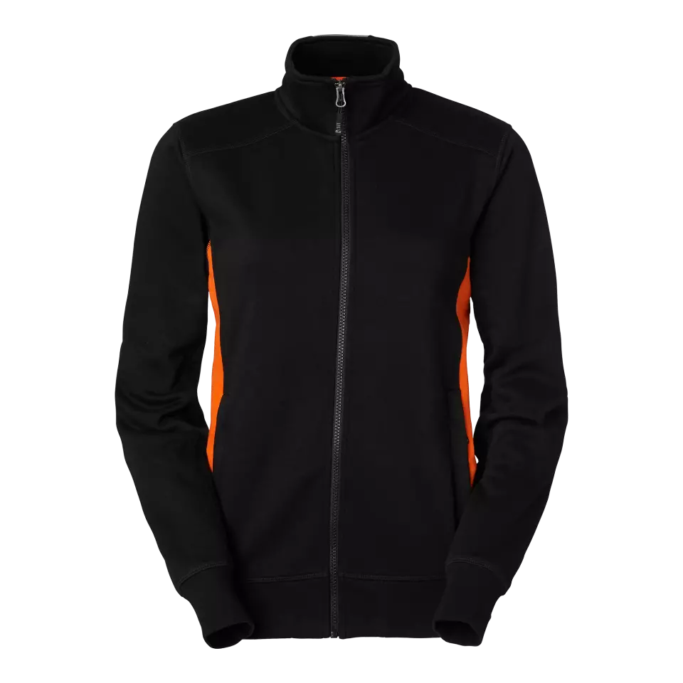 South West 1000234916, Lucy Sweatjacke, Schwarz/Orange