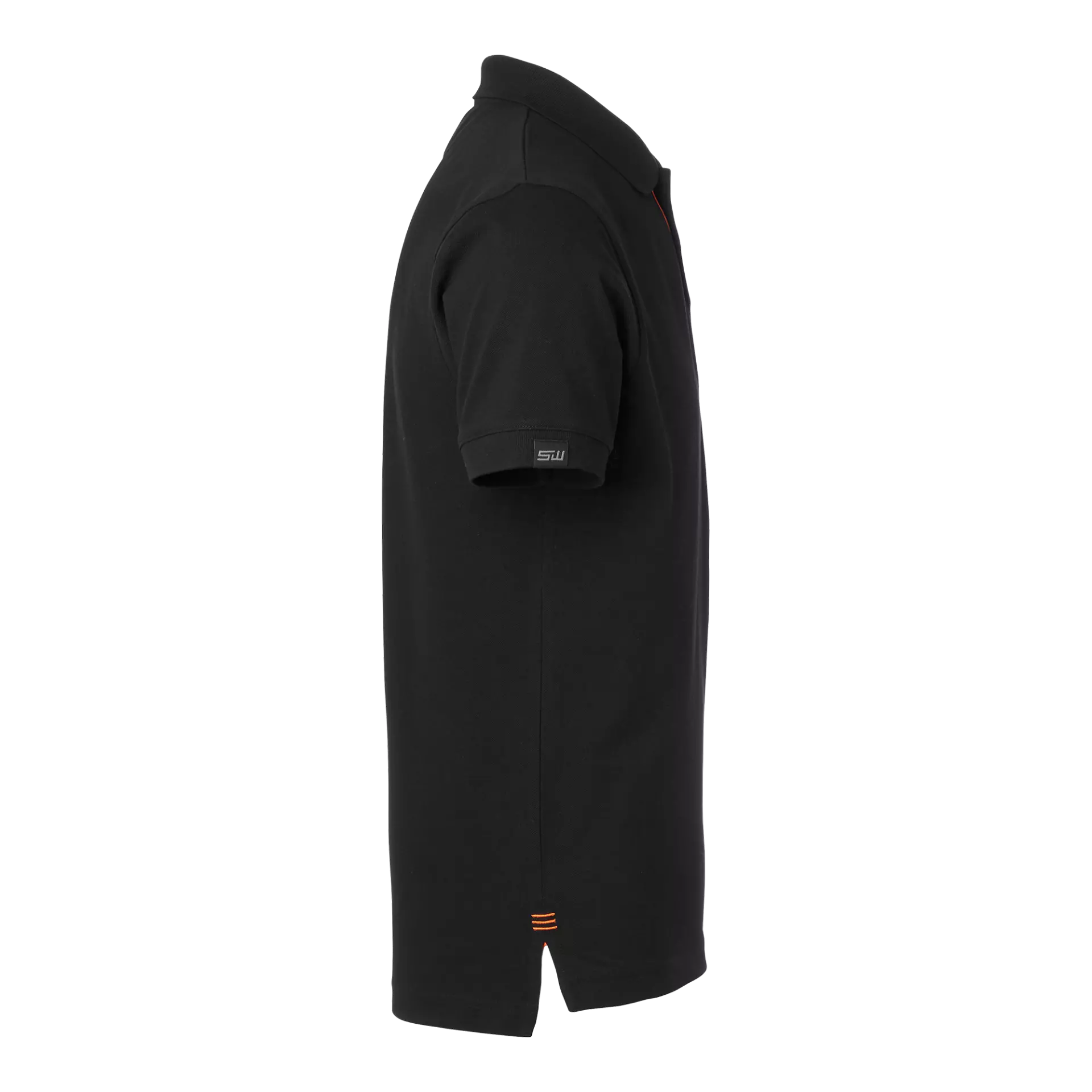 South West 1000213916, Weston Herren Poloshirt, Schwarz/Orange, image 3