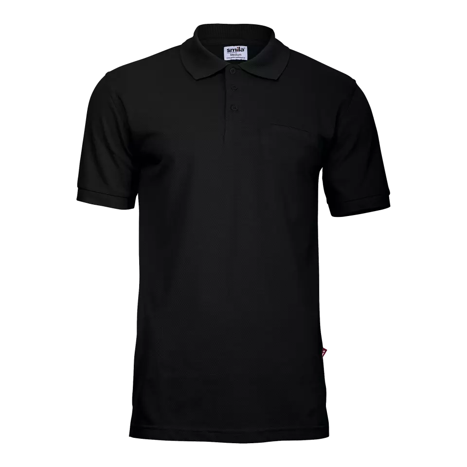 South West 1000707001, Dan Polo Shirt, Black, image 1, gallery thumbnail