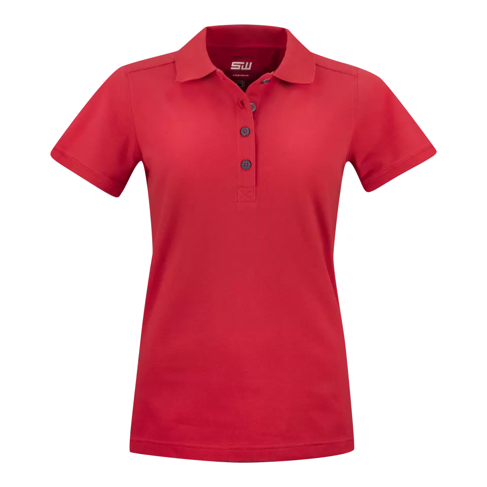 South West 1000212607, Magda Women's Polo Shirt, Red, image 1, gallery thumbnail