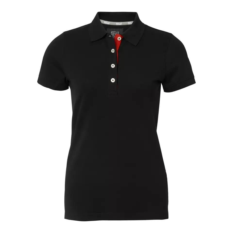 South West 1000208001, Marion Women's Polo Shirt, Black, image 1, gallery thumbnail