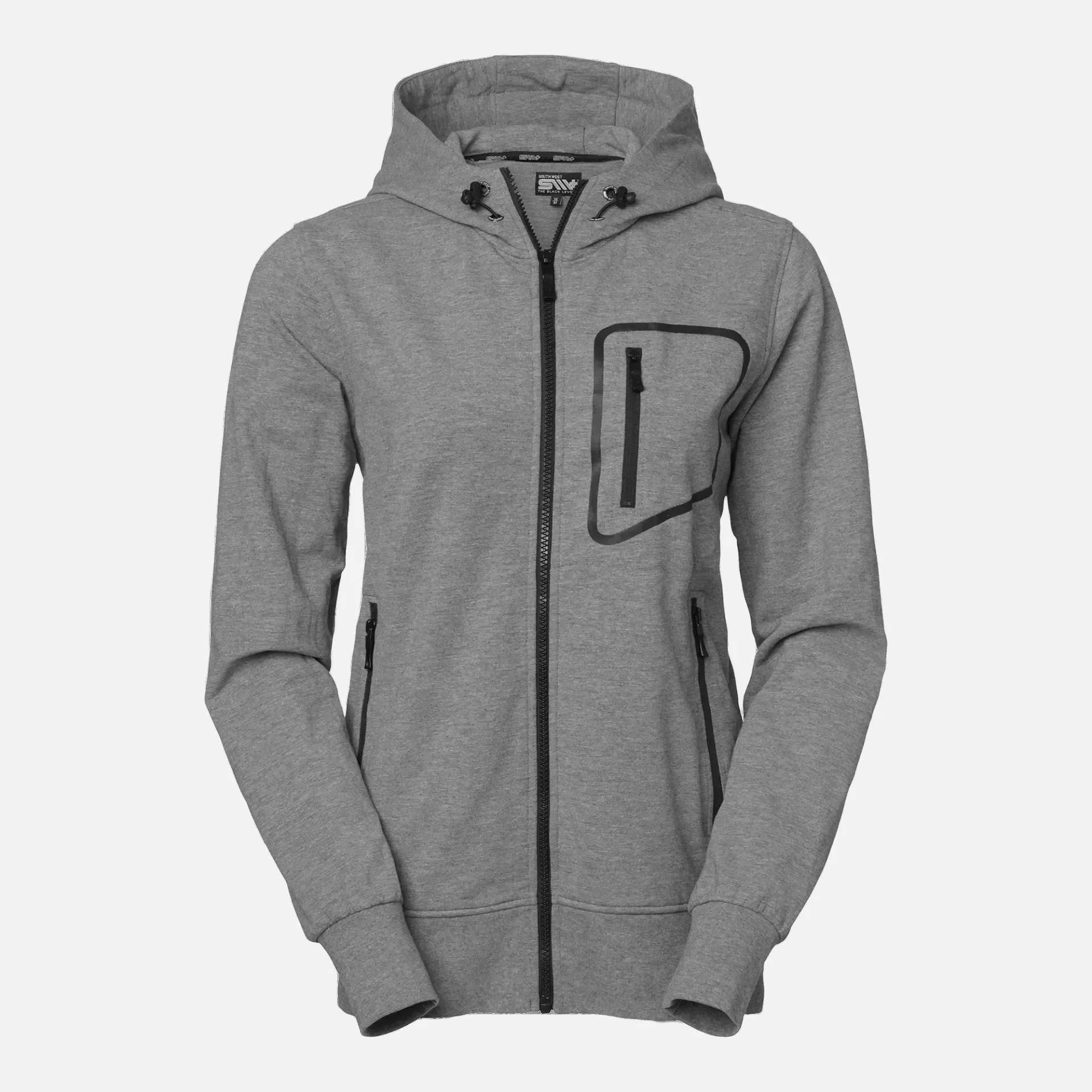 South West 1000238041, Mia Women's Sweat Jacket, Grey Melange, image 1