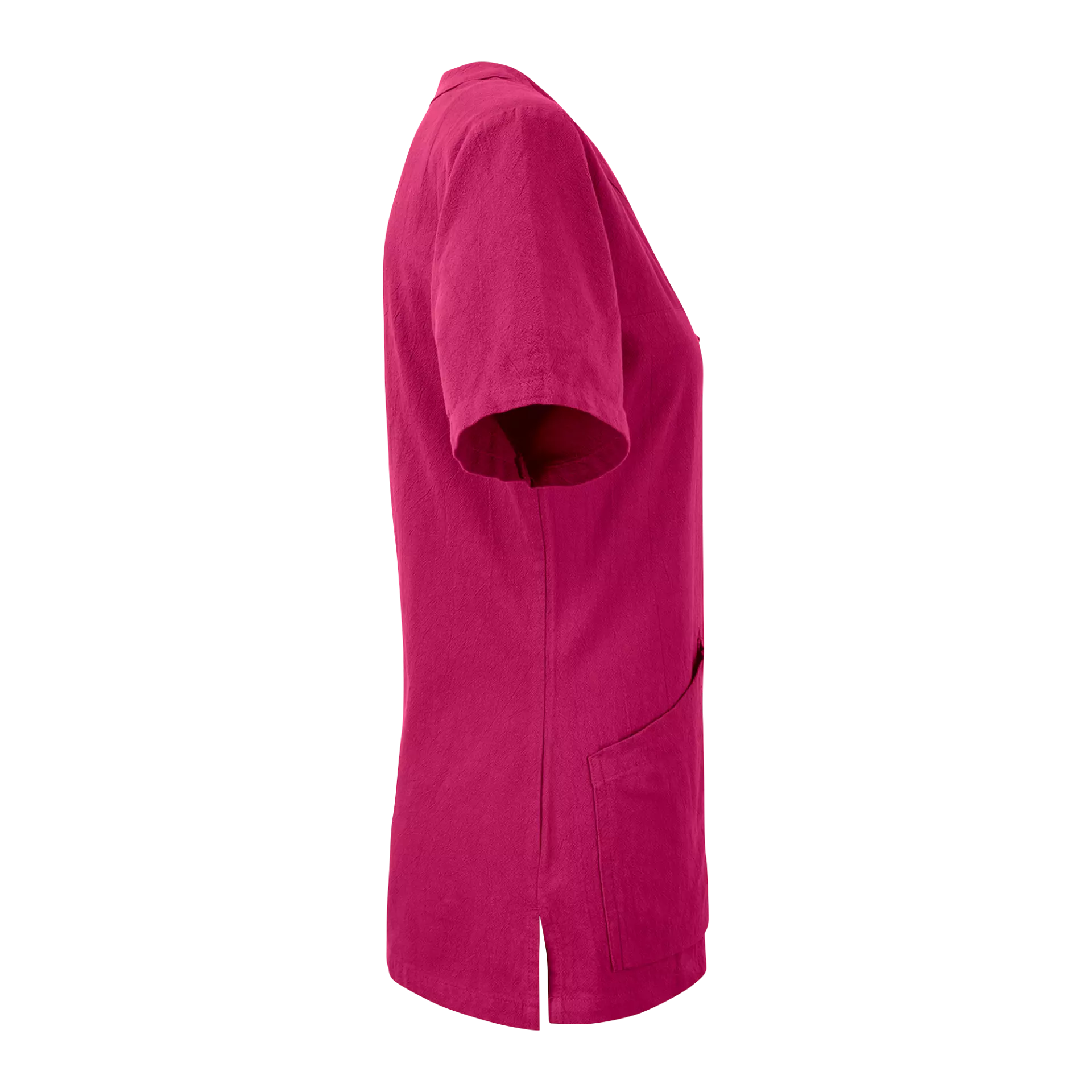 South West 1000426619, Carin Work Blouse Short Sleeve, Fuchsia, image 3