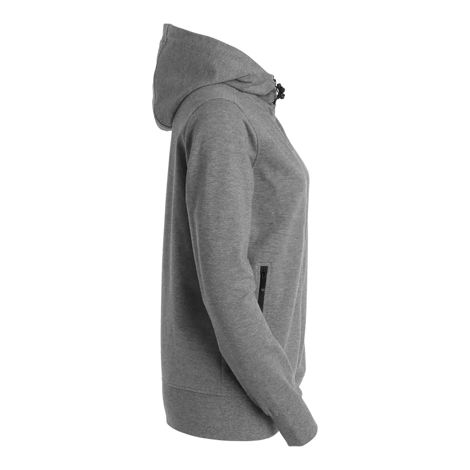 South West 1000238041, Mia Women's Sweat Jacket, Grey Melange, image 3, gallery thumbnail