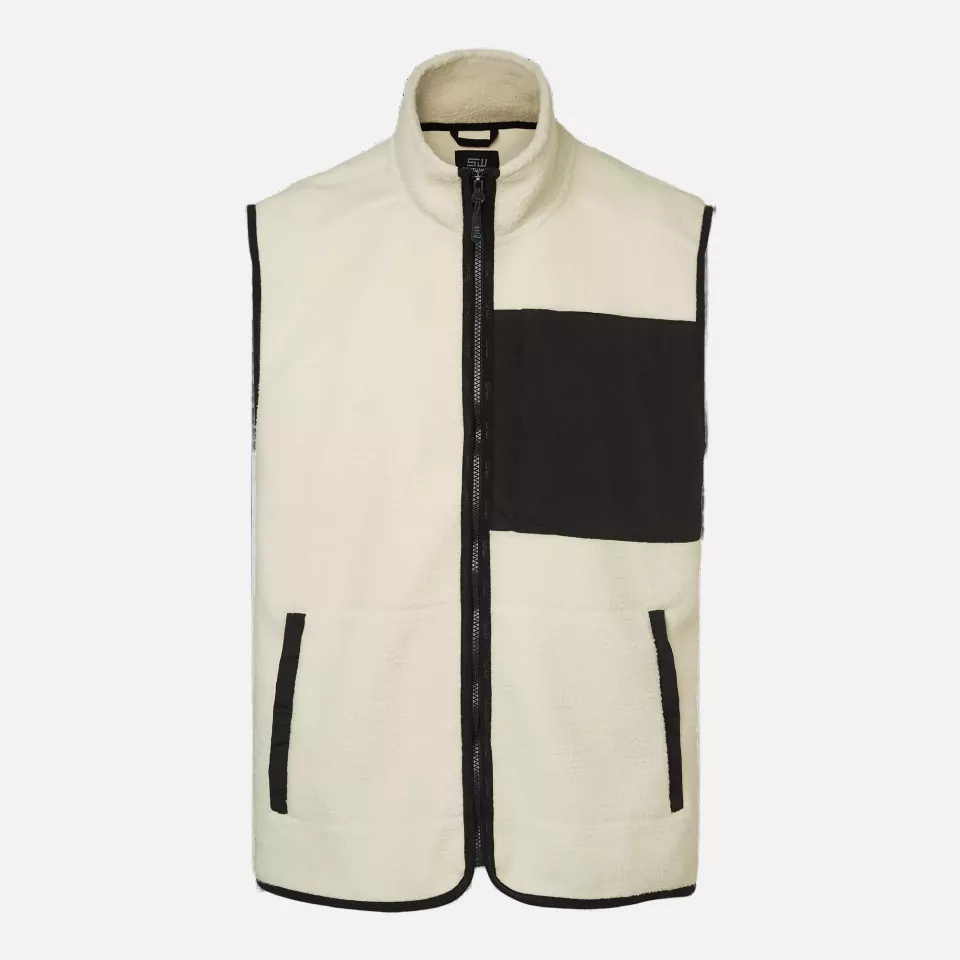 South West 1000334102, Seth Fleece Vest, Off White, image 1, gallery thumbnail