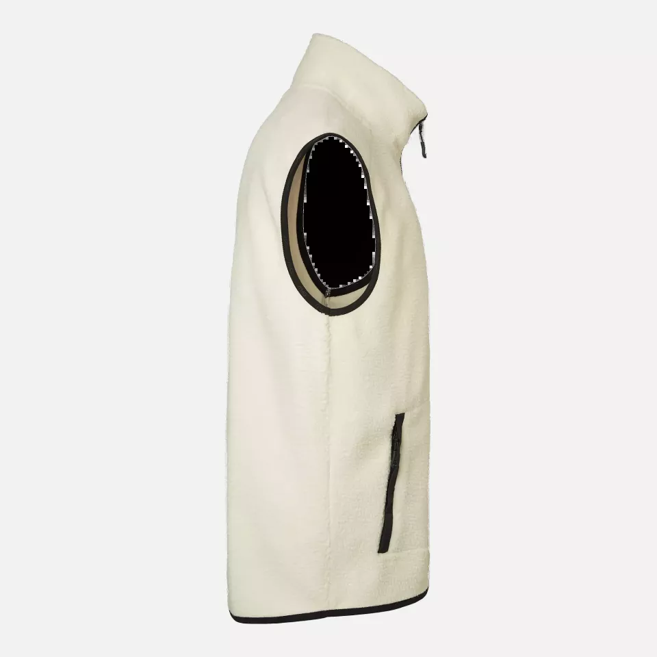 South West 1000334102, Seth Fleece Vest, Off White, image 3, gallery thumbnail