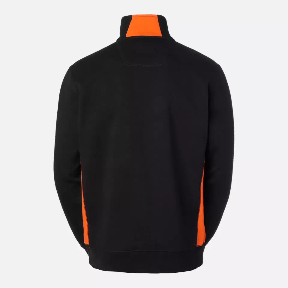 South West 1000230916, Webber Sweat Jacket, Black/Orange, image 2, gallery thumbnail
